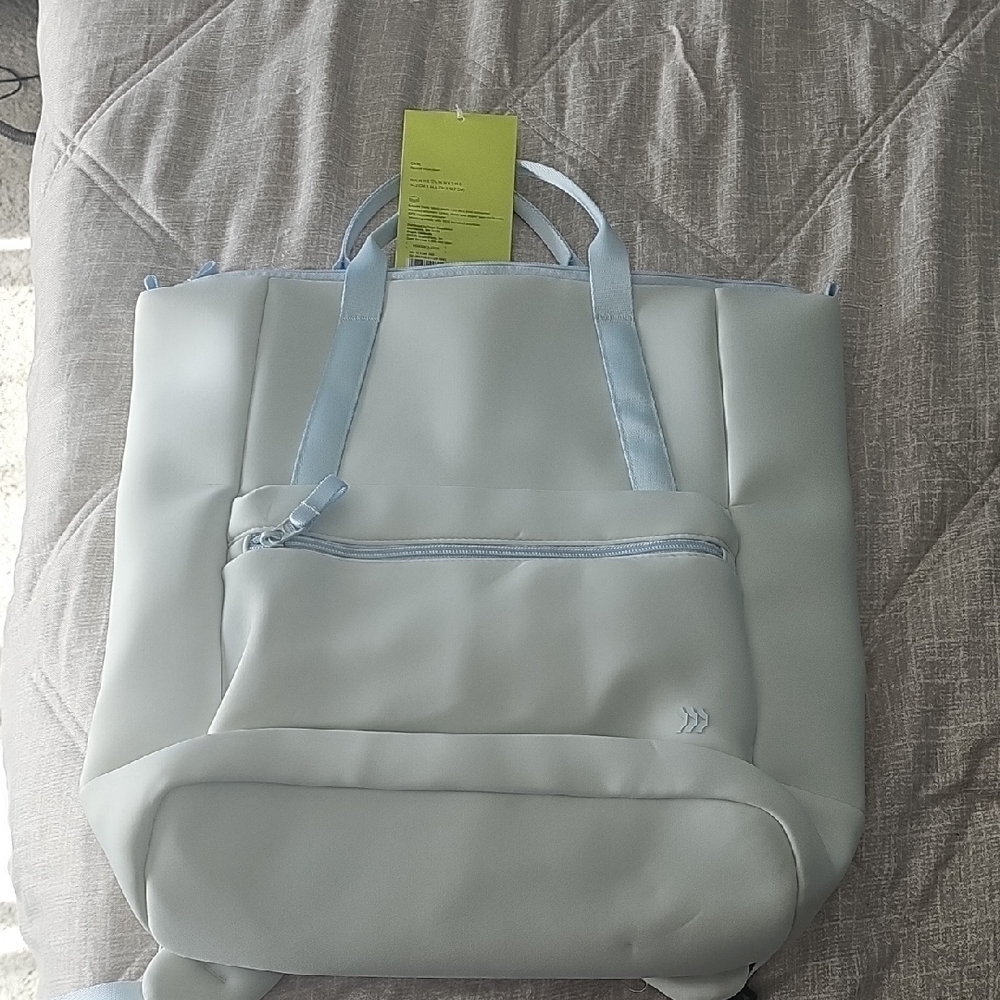 all in motion Light Blue Tote Backpack